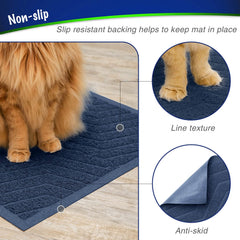 WePet superficie resistente al agua protege suelos y patas.
