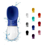 WePet botella de agua para perro 550 ml azul marino, ideal para paseos.