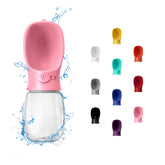 WePet Botella portátil para perros frente, ideal para paseos diarios.