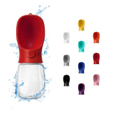 WePet botellita-portátil 350 ml para paseos sin fugas.