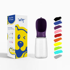 WePet botella de agua portátil para perros de 25 oz, ideal para paseos largos y excursiones.