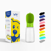 WePet botella portátil verde para perros, ideal para salidas al aire libre