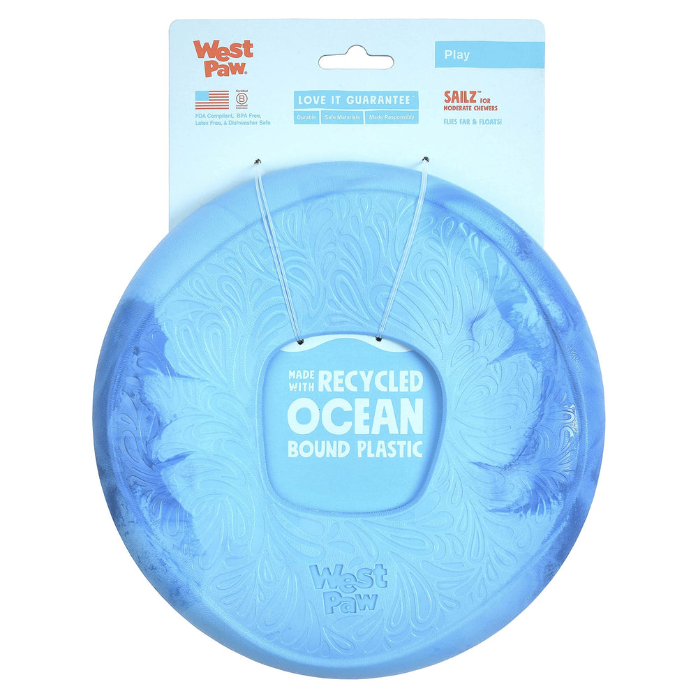 WEST PAW Seaflex Sailz disco volador para perros, ideal para juego al aire libre