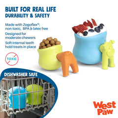 WEST PAW Toppl, rellenos congelados o suaves para diversión prolongada.