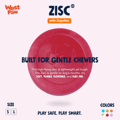 West Paw Zisc disco flotante para perros, perfecto para juegos de agua y ejercicio a distancia.