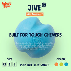 WEST PAW Jive Ball: bola que rebota, perfecta para sesiones de juego dinámico.