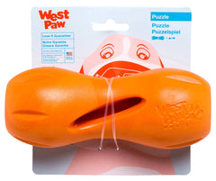 West Paw Qwizl dispensador de golosinas para perro, mejora la estimulación durante el juego