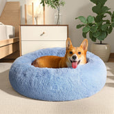 Western Home WH cama calma para perros, vista superior, ideal para acurrucarse.
