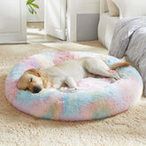 WESTERN HOME WH cama donut calmante, borde suave que abraza a mascotas.