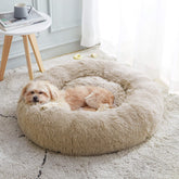 Western Home WH cama redonda para perros y gatos, apoyo suave.