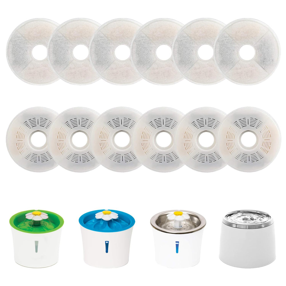 Filtros WEZEBEL para Catit Flor, 12 unidades para reducir olores