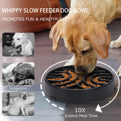 WHIPPY base antideslizante para comedero negro, enfoque lateral