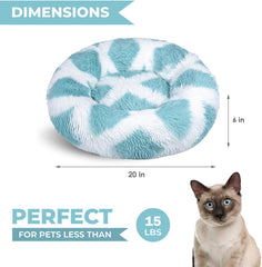 Whiskers & Friends Cama Gato: donut interior invita al descanso reconfortante.