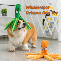 Whiskerspot Juguete Pulpo Resistente Mordidas: ideal para perros que muerden con fuerza.