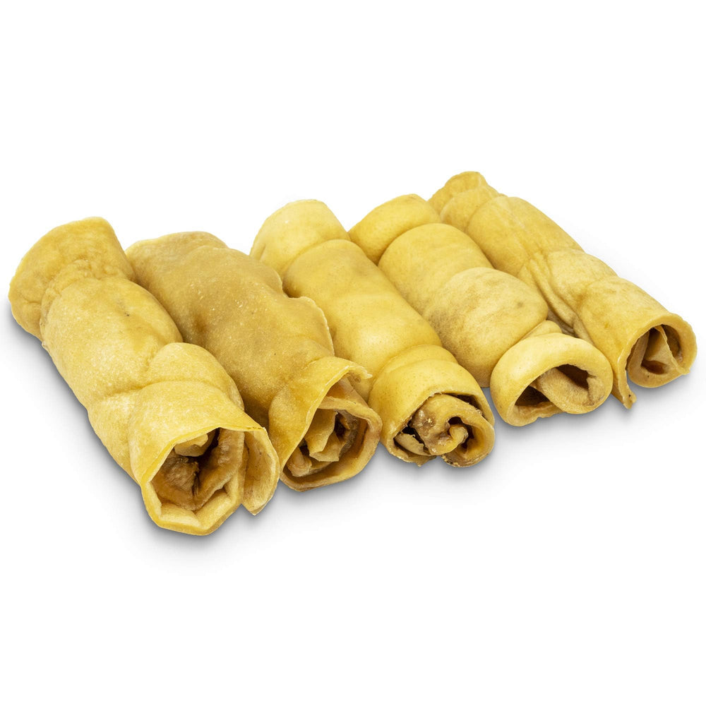 Rollo de mejilla de búfalo de agua de Wild Eats para masticación prolongada.