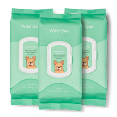 Wild One: toallitas para perro de eucalipto para limpieza entre baños.