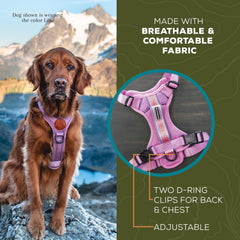 Arnés Wilderdog ligero y reflectante con ajuste de pecho para mayor sujeción.