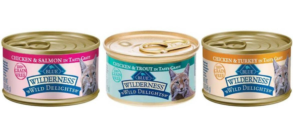 Wilderness Delicias Salvajes para Gatos, lata de comida húmeda para gatos, variedad de sabores