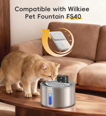 Filtración de 6 capas en filtros WILKIEE FS40 para eliminar impurezas y olores.