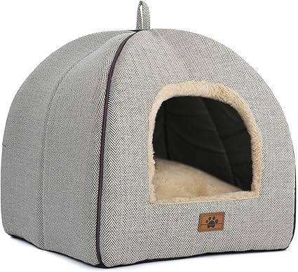 Cama WINDRACING para gato interior de 15x15x15, refugio cómodo para siestas