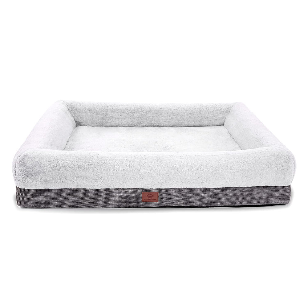 Cama ortopédica WINDRACING para perros grandes con funda desmontable y soporte estable.