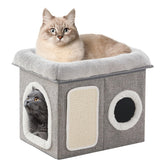 WindRACING casa de gatos interior plegable, refugio cómodo para siestas tranquilas.