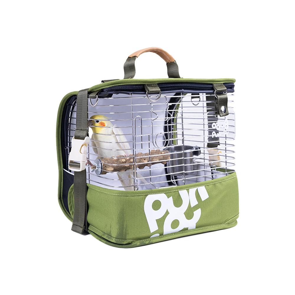 Wingle pajarera mochila de viaje: comodidad para transportar aves.