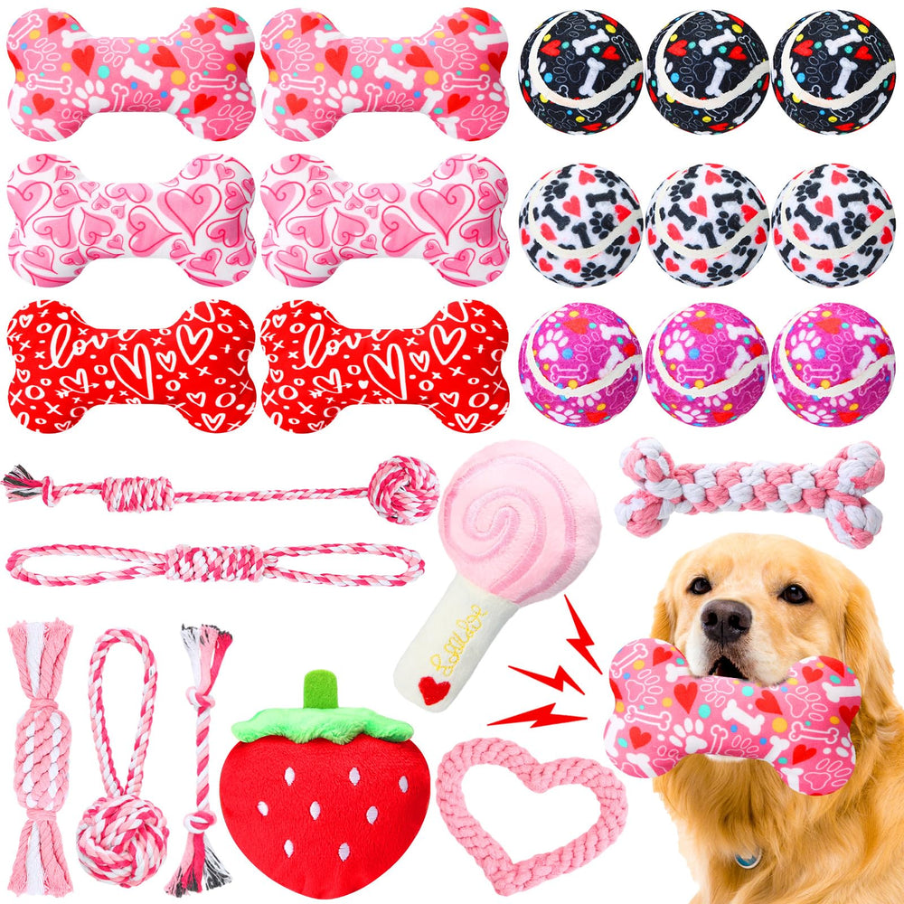 WinnerWhy pelotas de tenis para perros con rebote dinámico para juego activo.