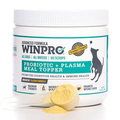 WINPRO probiótico para perros, polvo-topper, apoya la salud digestiva.