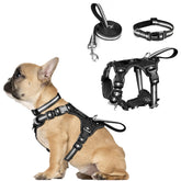 WINSEE arnés-collar-cuerda 3 en 1 reflectante para paseos seguros.