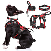WINSEE arnés-collar-cuerda 3 en 1 reflectante para paseos seguros