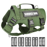 WINSEE arnés de servicio para perro grande con MOLLE, útil para entrenamiento y trabajo.