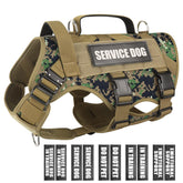 WINSEE chaleco MOLLE para perro de servicio, ajuste seguro y cómodo.