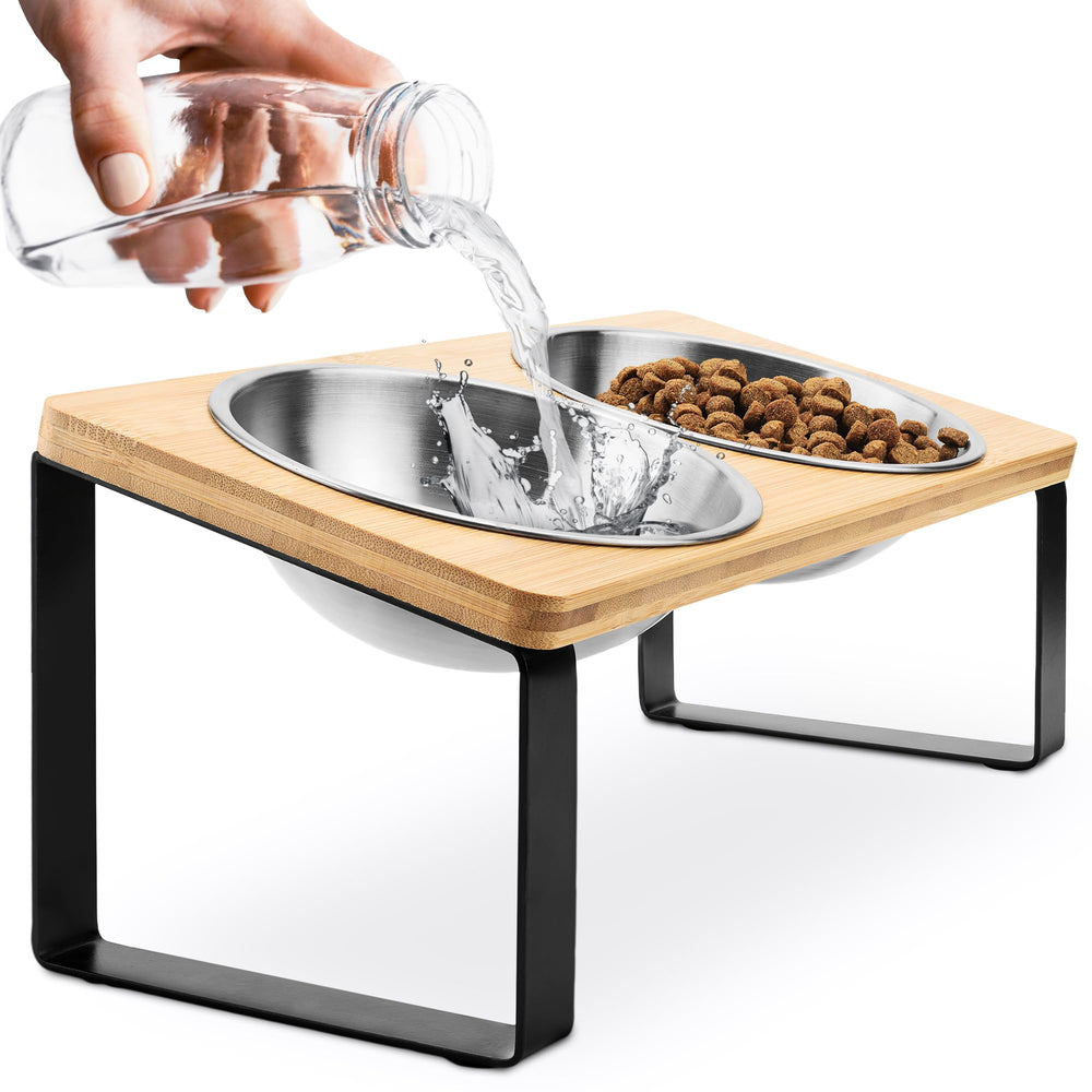 WinTruffles tazones elevados para gatos con inclinación de 17 grados para comer con comodidad