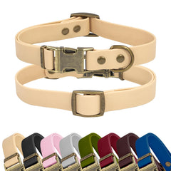Wisedog collar de goma impermeable para perros medianos, perfecto para paseos húmedos
