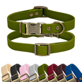 Collar impermeable Wisedog para perro mediano con cierre rápido, ideal para paseos bajo la lluvia.