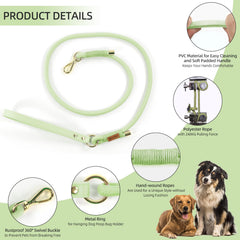 Correa de cuerda duradera de Wisedog para perros activos.