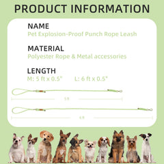Wisedog longitud ajustable de 5 a 6 pies para libertad controlada.