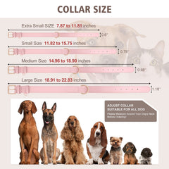 WLIXPBB tallas ajustables collar cuero: ajuste perfecto para distintos tamaños.