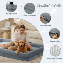 WNPETHOME colchon espuma tipo huevo ofrece soporte suave para articulaciones.