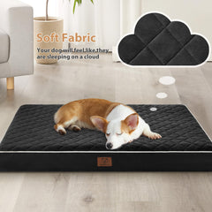 Cama WNPETHOME con funda lavable y cremallera en L para limpieza fácil.