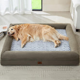 Cama gigante WNPETHOME para perros, funda de terciopelo suave para comodidad.