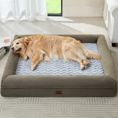 Cama gigante WNPETHOME para perros, funda de terciopelo suave para comodidad.