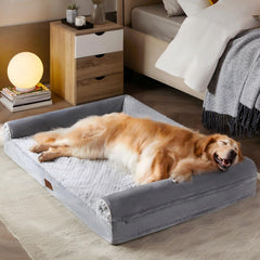 WNPETHOME cama grande con espum a viscoelástica, soporte ortopédico para articulaciones.