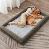 Cama para perro humana grande de WNPETHOME, descanso cómodo y estable.