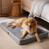 Cama ortopédica WNPETHOME con superficie de peluche para confort diario del perro