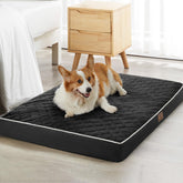 Cama para perros WNPETHOME con superficie de terciopelo y acolchado cómodo.