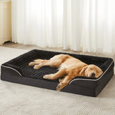 WNPETHOME cama para perros grandes con diseño sofá C para mayor seguridad y descanso.