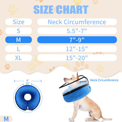 Cono inflable de Wn's Day azul visto de perfil para seguridad.