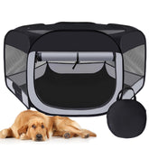 Corral portátil de Wn's Day con buena ventilación para perros y gatos.